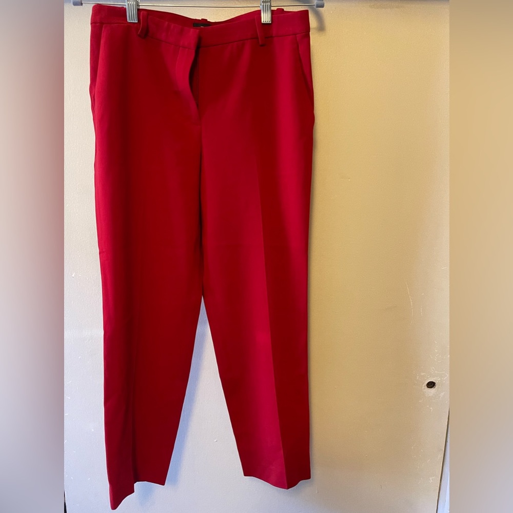 Theory Women's Red Treeca 4 Pants